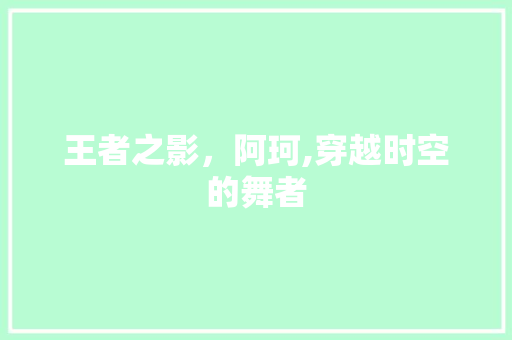 王者之影，阿珂,穿越时空的舞者 神马SEO