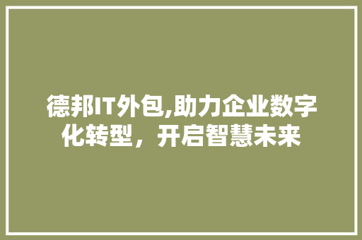 德邦IT外包,助力企业数字化转型，开启智慧未来 百度SEO