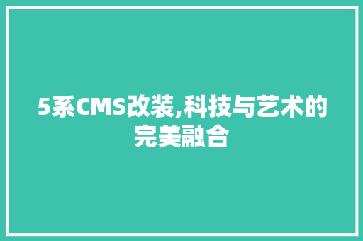 5系CMS改装,科技与艺术的完美融合 SEO关键词