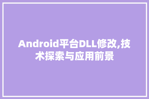Android平台DLL修改,技术探索与应用前景 网站建设公司