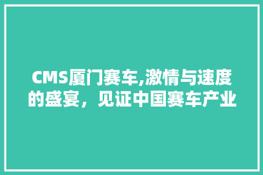 CMS厦门赛车,激情与速度的盛宴，见证中国赛车产业的崛起 必应SEO