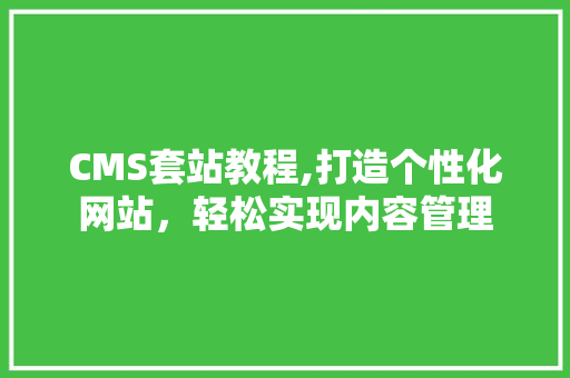 CMS套站教程,打造个性化网站，轻松实现内容管理 百度SEO