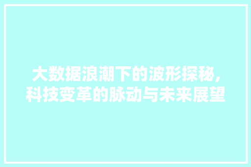 大数据浪潮下的波形探秘,科技变革的脉动与未来展望