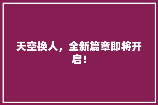 天空换人，全新篇章即将开启！ 必应SEO