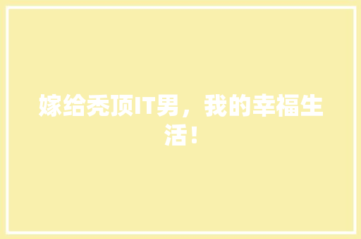 嫁给秃顶IT男，我的幸福生活！ 神马SEO