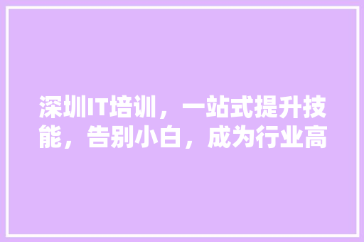 深圳IT培训，一站式提升技能，告别小白，成为行业高手！ 搜狗SEO