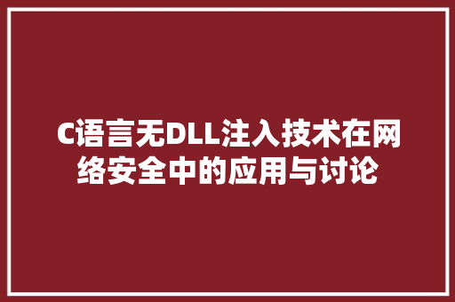 C语言无DLL注入技术在网络安全中的应用与讨论