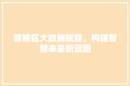 赣榆区大数据赋能，构建智慧未来新蓝图