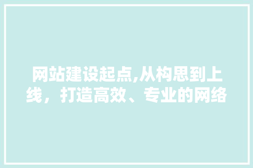 网站建设起点,从构思到上线，打造高效、专业的网络平台