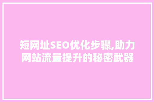 短网址SEO优化步骤,助力网站流量提升的秘密武器 SEO关键词