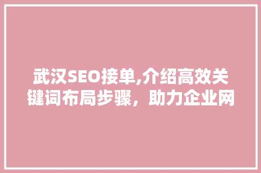 武汉SEO接单,介绍高效关键词布局步骤，助力企业网络营销