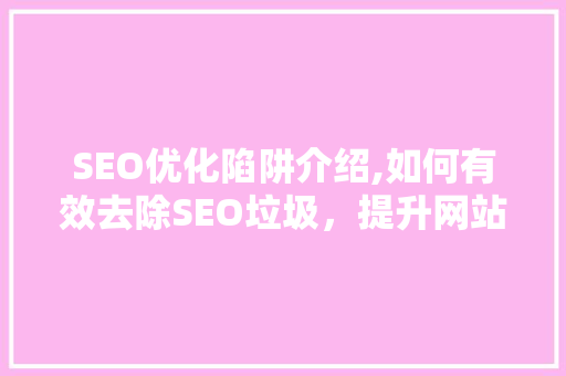 SEO优化陷阱介绍,如何有效去除SEO垃圾，提升网站品质