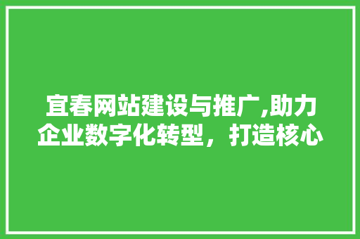 宜春网站建设与推广,助力企业数字化转型，打造核心竞争力