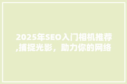 2025年SEO入门相机推荐,捕捉光影，助力你的网络营销之路 SEO关键词