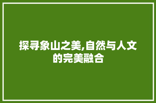 探寻象山之美,自然与人文的完美融合 网站建设公司