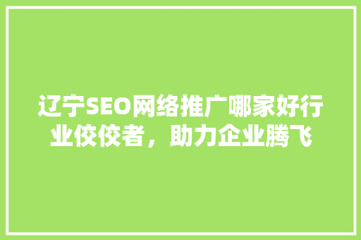 辽宁SEO网络推广哪家好行业佼佼者，助力企业腾飞 搜狗SEO