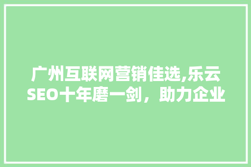 广州互联网营销佳选,乐云SEO十年磨一剑，助力企业互联网腾飞