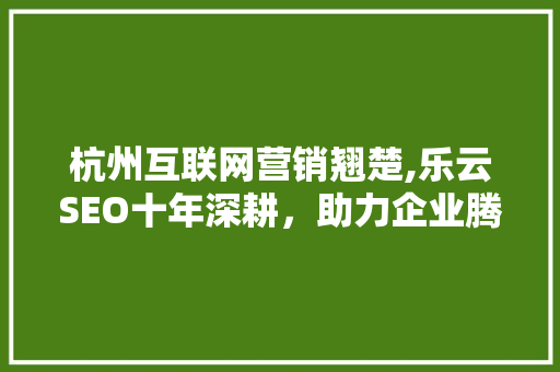 杭州互联网营销翘楚,乐云SEO十年深耕，助力企业腾飞 搜狗SEO