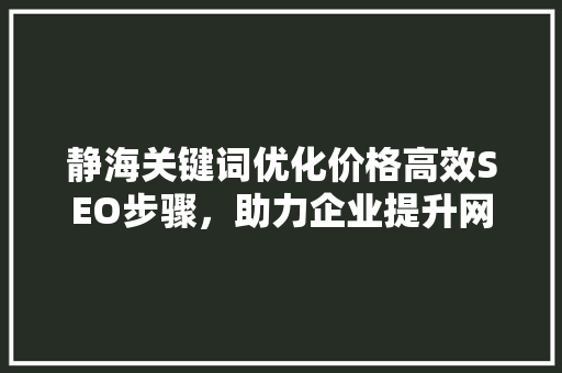 静海关键词优化价格高效SEO步骤，助力企业提升网络竞争力