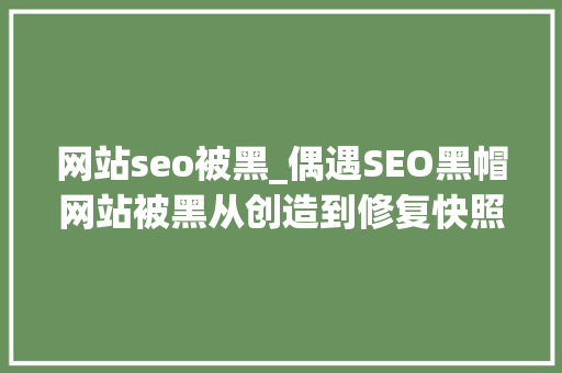 网站seo被黑_偶遇SEO黑帽网站被黑从创造到修复快照劫持 网站seo被黑_偶遇SEO黑帽网站被黑从创造到修复快照劫持 SEO关键词