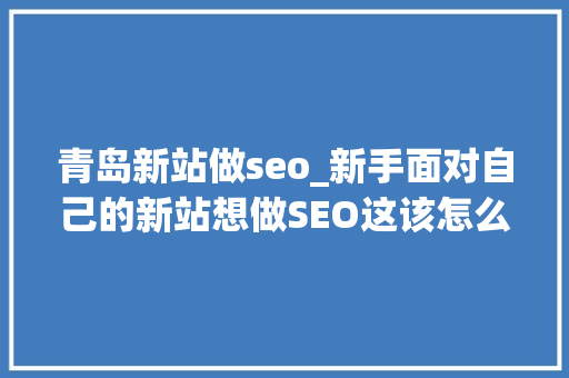 青岛新站做seo_新手面对自己的新站想做SEO这该怎么做 青岛新站做seo_新手面对自己的新站想做SEO这该怎么做 SEO关键词