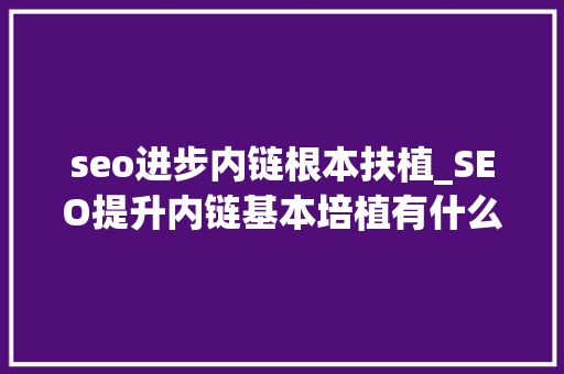 seo进步内链根本扶植_SEO提升内链基本培植有什么常见问题 seo进步内链根本扶植_SEO提升内链基本培植有什么常见问题 必应SEO