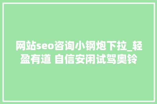 网站seo咨询小钢炮下拉_轻盈有道 自信安闲试驾奥铃速运小钢炮