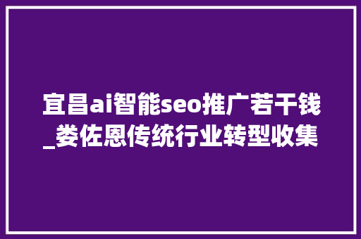 宜昌ai智能seo推广若干钱_娄佐恩传统行业转型收集推广运营来不得半点虚假 宜昌ai智能seo推广若干钱_娄佐恩传统行业转型收集推广运营来不得半点虚假 必应SEO