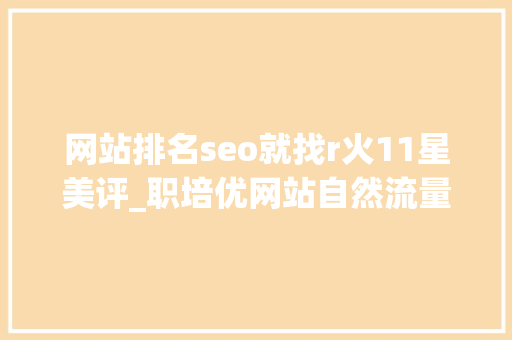 网站排名seo就找r火11星美评_职培优网站自然流量seo关键词排名分析