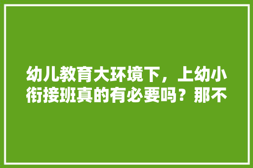 幼儿教育大环境下，上幼小衔接班真的有必要吗？那不上的话，小学怎么办呢,国家为什么要禁止奥数。 幼儿教育大环境下，上幼小衔接班真的有必要吗？那不上的话，小学怎么办呢,国家为什么要禁止奥数。 SEO关键词