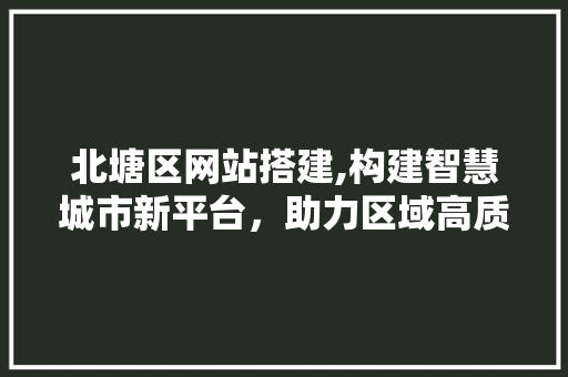 北塘区网站搭建,构建智慧城市新平台，助力区域高质量发展 北塘区网站搭建,构建智慧城市新平台，助力区域高质量发展 神马SEO