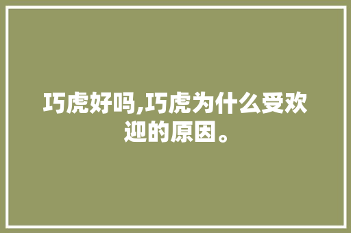巧虎好吗,巧虎为什么受欢迎的原因。 巧虎好吗,巧虎为什么受欢迎的原因。 百度SEO