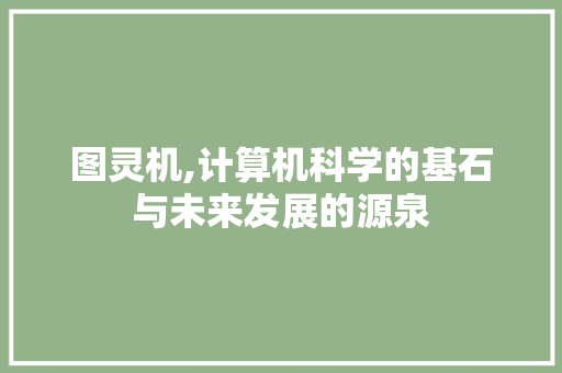 图灵机,计算机科学的基石与未来发展的源泉 必应SEO 图灵机,计算机科学的基石与未来发展的源泉 图灵机,计算机科学的基石与未来发展的源泉 必应SEO
