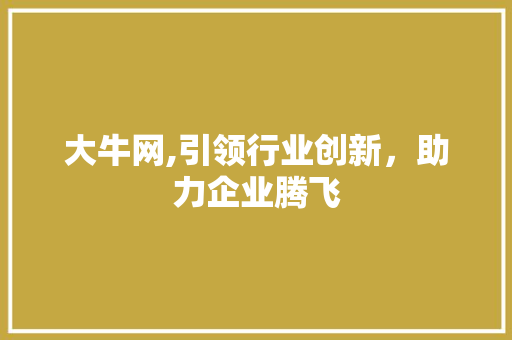 大牛网,引领行业创新，助力企业腾飞 大牛网,引领行业创新，助力企业腾飞 SEO关键词