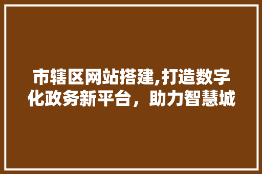 市辖区网站搭建,打造数字化政务新平台，助力智慧城市建设 市辖区网站搭建,打造数字化政务新平台，助力智慧城市建设 神马SEO