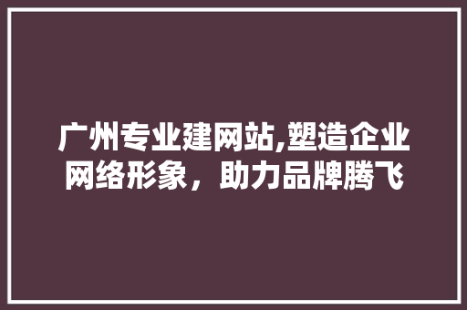 广州专业建网站,塑造企业网络形象，助力品牌腾飞 广州专业建网站,塑造企业网络形象，助力品牌腾飞 搜狗SEO