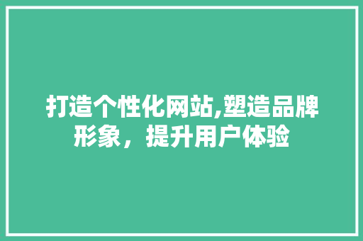 打造个性化网站,塑造品牌形象，提升用户体验 打造个性化网站,塑造品牌形象，提升用户体验 百度SEO