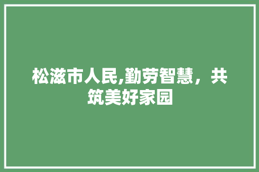 松滋市人民,勤劳智慧，共筑美好家园 松滋市人民,勤劳智慧，共筑美好家园 网站建设公司