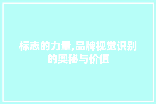 标志的力量,品牌视觉识别的奥秘与价值