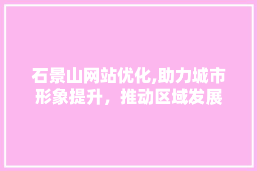 石景山网站优化,助力城市形象提升，推动区域发展