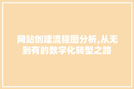 网站创建流程图分析,从无到有的数字化转型之路 网站创建流程图分析,从无到有的数字化转型之路 搜狗SEO