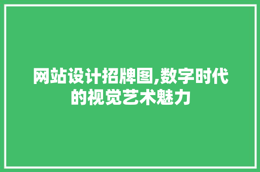 网站设计招牌图,数字时代的视觉艺术魅力