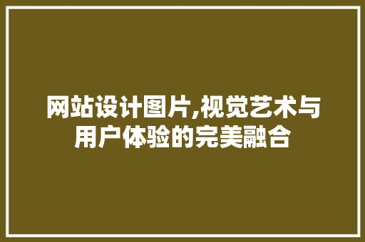 网站设计图片,视觉艺术与用户体验的完美融合