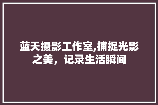 蓝天摄影工作室,捕捉光影之美，记录生活瞬间 蓝天摄影工作室,捕捉光影之美，记录生活瞬间 神马SEO