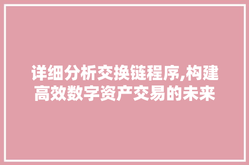 详细分析交换链程序,构建高效数字资产交易的未来