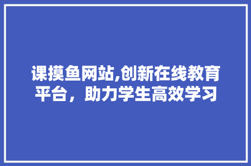 课摸鱼网站,创新在线教育平台,助力学生高效学习 神马SEO 课摸鱼网站,创新在线教育平台,助力学生高效学习 神马SEO