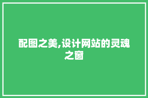 配图之美,设计网站的灵魂之窗 配图之美,设计网站的灵魂之窗 百度SEO