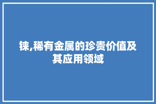 铼,稀有金属的珍贵价值及其应用领域 铼,稀有金属的珍贵价值及其应用领域 百度SEO