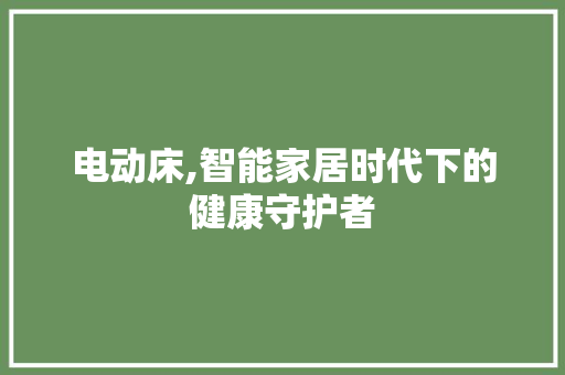 电动床,智能家居时代下的健康守护者 百度SEO 电动床,智能家居时代下的健康守护者 电动床,智能家居时代下的健康守护者 百度SEO