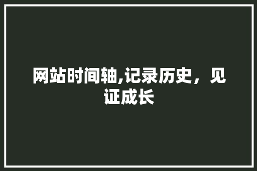 网站时间轴,记录历史，见证成长 网站时间轴,记录历史，见证成长 百度SEO